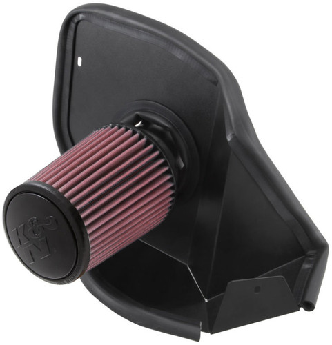 K&N 69-5311TTK Typhoon Performance Air Intake System for 2013-2014 Hyundai Genesis Coupe - Black Aluminum Tube