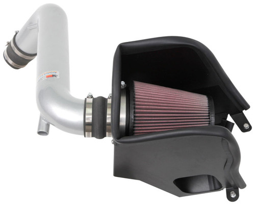 K&N 69-5323TS Typhoon Performance Air Intake System for 2019-2021 Hyundai Veloster - Silver Aluminum Tube