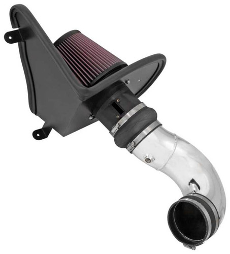K&N 69-4534TP Typhoon Performance Air Intake System for 2016-2024 Chevrolet Camaro - Polished Aluminum Tube