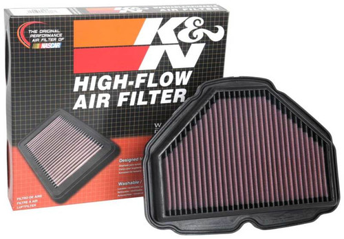 K&N HA-1818 Unique Replacement Air Filter for 2018-2025 Honda Gold Wing - Red Cotton Gauze, Lifetime Warranty