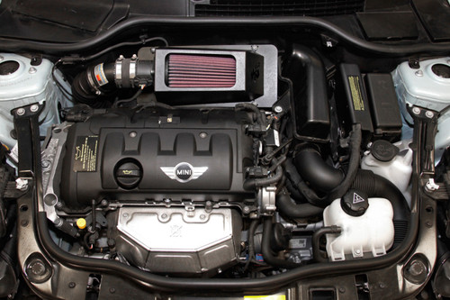 K&N 69-2024TTK Typhoon Performance Air Intake System for 2012-2014 Mini Cooper - Black Aluminum Tube