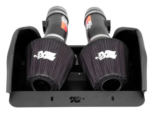 K&N 69-2528TTK Typhoon Performance Air Intake System for 2013-2017 Dodge SRT Viper - Textured Black Tube