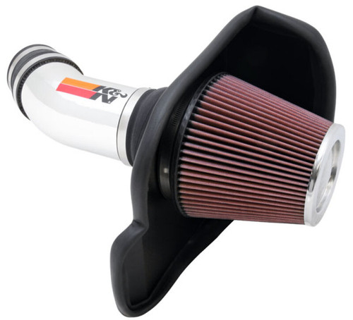 K&N 69-2545TP Typhoon Performance Air Intake System for 2011-2023 Chrysler, Dodge 300, Challenger, Charger - Polished Tube