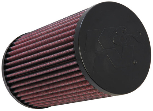 K&N KA-7512 Tapered Conical Replacement Air Filter for 2013-2025 Kawasaki Teryx - Red Cotton Gauze, 1 Year Warranty