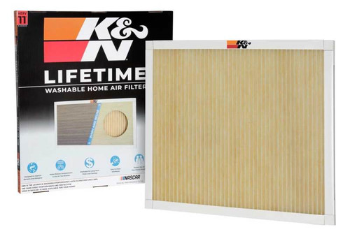 K&N HVC-12424 MERV 11 Washable & Reusable HVAC Filter 24x24x1 - Synthetic Media, Lifetime Warranty