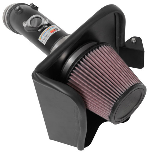 K&N 69-8621TTK Typhoon Cold Air Intake System for 2018-2024 Toyota Camry - Wrinkle Black Tube, 3.1 HP Gain