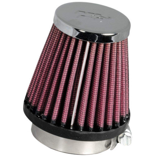K&N RC-1060 Chrome Top Round Tapered Universal Clamp-On Air Filter