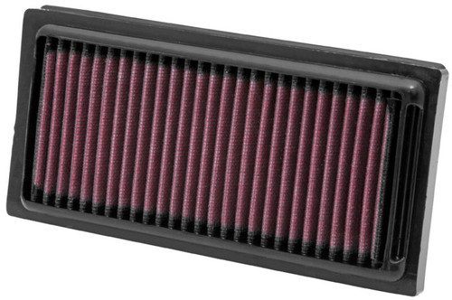 K&N HD-1208 Panel Replacement Air Filter for 2009-2012 Harley XR1200 - Red Cotton Gauze, Lifetime Warranty