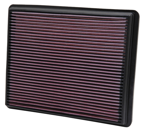 K&N 33-2129 High-Flow Replacement Panel Air Filter for 1999-2020 Chevy Silverado GMC Sierra Cadillac Escalade - 12.438x9.813 in