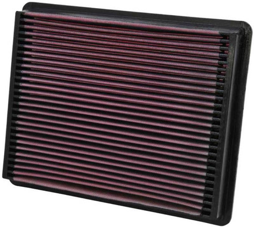 K&N 33-2135 High-Flow Replacement Panel Air Filter for 1999-2020 Chevy Silverado GMC Sierra 2500 3500 HD Cadillac - 12.5x9.875 in