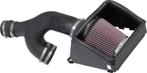 K&N 63-2599 63 Series AirCharger Performance Air Intake System for 2017-2025 Ford, Lincoln Expedition, F-150, Navigator - Red Cotton Gauze Filter