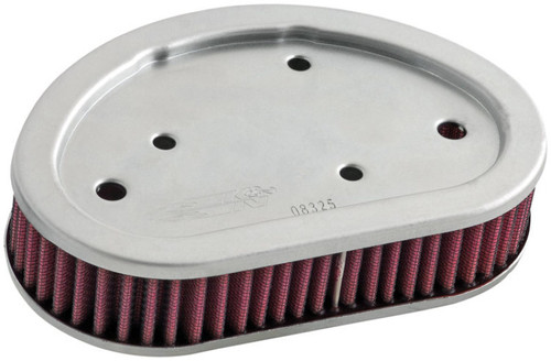K&N HD-9608 Unique Replacement Air Filter for 2008-2015 Harley - Red Cotton Gauze, Lifetime Warranty