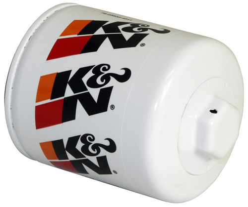 K&N HP-1002 Premium Oil Filter with Wrench Off Nut - High Flow Media, 1 Year Warranty