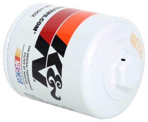 K&N HP-1002 Premium Oil Filter with Wrench Off Nut - High Flow Media, 1 Year Warranty