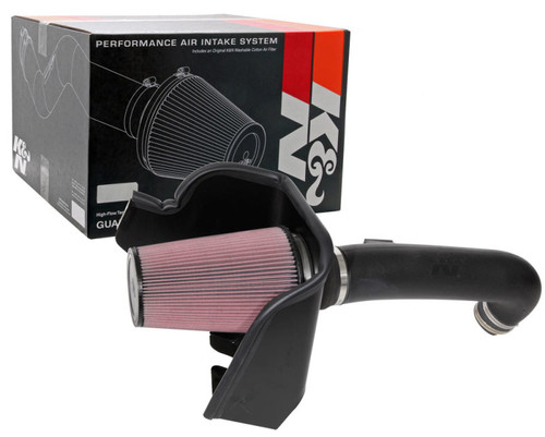 K&N 63-2614 63 Series AirCharger Performance Air Intake System for 2020-2026 Ford F-250, F-350 Super Duty - Red Cotton Gauze Filter