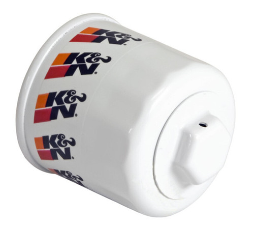 K&N HP-1008 Premium Oil Filter with Wrench Off Nut - High Flow Media, 1 Year Warranty