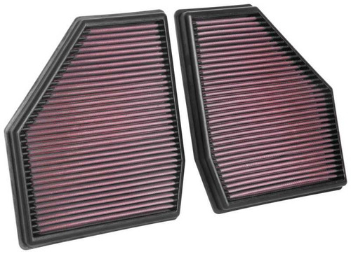 K&N High-Flow Air Filters 33-3128 (Set of 2) - Panel Replacement Filters