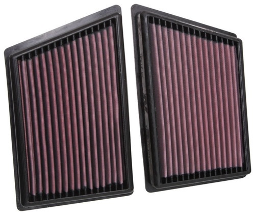 K&N High-Flow Air Filters 33-3153 (Set of 2) - Panel Replacement Filters