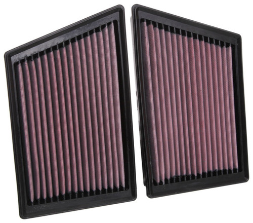 K&N High-Flow Air Filters 33-3153 (Set of 2) - Panel Replacement Filters