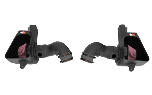 K&N 63-2626 63 Series AirCharger Performance Air Intake System for 2024-2026 Ford Mustang - Red Cotton Gauze Filter