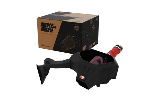 K&N 69-8625TWR Typhoon Cold Air Intake and Air Box Kit for 2023-2025 Toyota GR Corolla - Wrinkle Red Tube, 18.45 HP Gain