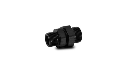 Vibrant 16985 Bulkhead Adapter -12 ORB x -10 ORB Black Anodized