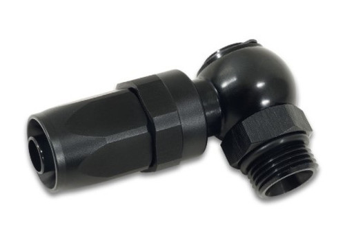 Vibrant 24436 Banjo Hose End Fitting Assembly -16AN Hose x -16 ORB Black Anodized