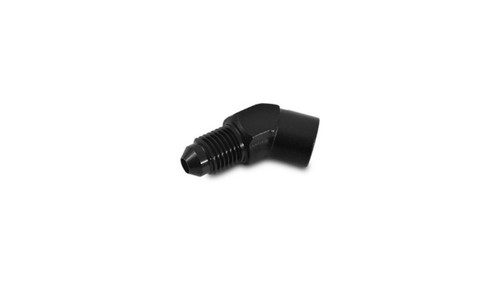 Vibrant 11300 45 Degree Male AN to Female NPT Adapter -3AN x 1/8" NPT Black