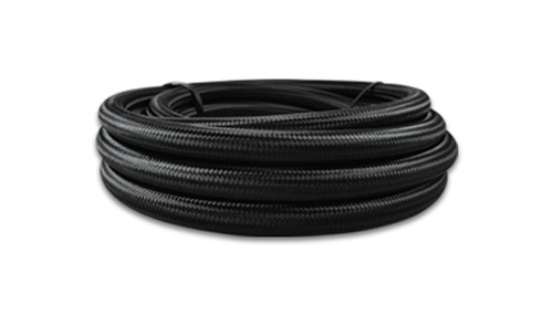Vibrant 19002 Black Nylon Braided PTFE Lined Flex Hose -12AN 5 Ft Roll