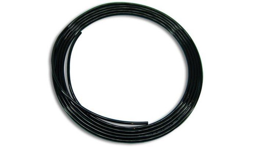 Vibrant 2652 Polyethylene Vacuum Tubing 0.25" O.D. x 10' Long - Black