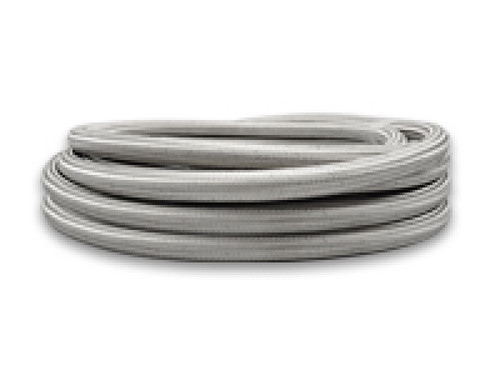 Vibrant 18468 Stainless Steel Braided PTFE Lined Flex Hose -8AN 150 Ft Roll