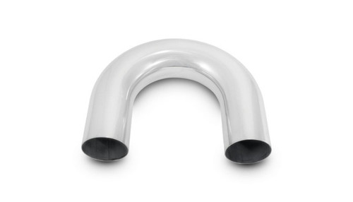 Vibrant 2868 180 Degree Aluminum Bend 2.75" O.D. Polished 6063 Aluminum