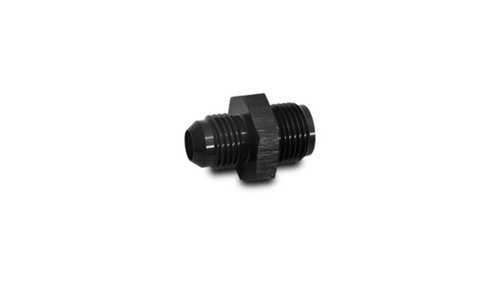 Vibrant 16439 Inverted Flare to AN Adapter -6AN x 7/16"-24 Black Anodized