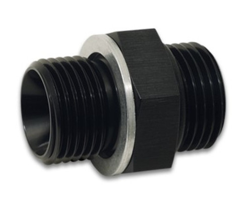 Vibrant 16697 Male ORB to Male Metric Adapter -8 ORB x M16x1.5 Black Anodized 6061 Aluminum