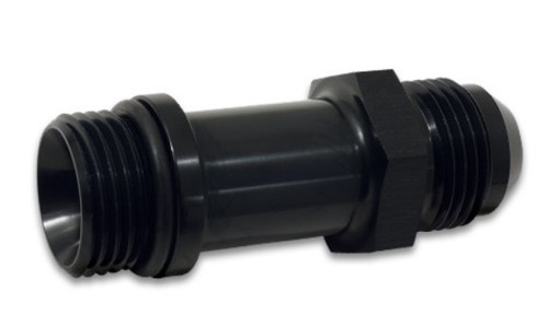 Vibrant 16993 Male Extension Adapter -8AN x -8 ORB Black Anodized 6061 Aluminum 1.875" Length