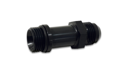 Vibrant 16995 Male Extension Adapter -12AN x -12 ORB Black Anodized 6061 Aluminum 2.5" Length