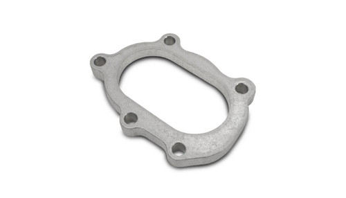 Vibrant 1448 5 Bolt GT25/GT28/GT30 Turbo Outlet Flange 90x55mm Oval 304 Stainless Steel 1/2" Thick