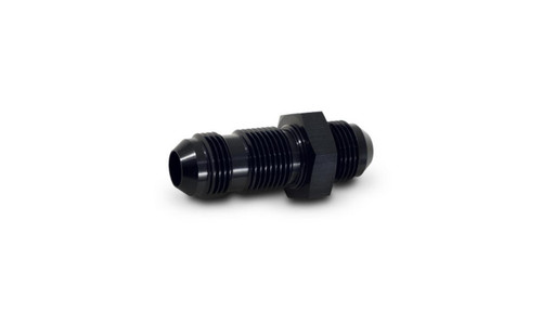 Vibrant 10687 Straight Bulkhead Adapter -20AN Black Anodized