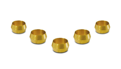Vibrant 16466 Brass Olive Inserts for 3/8" Hardline - Pack of 5