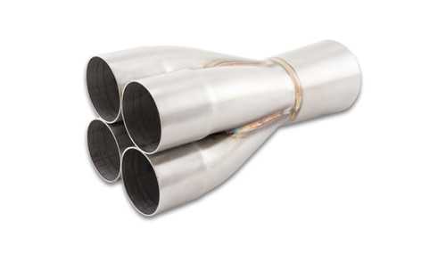 Vibrant 10320 4-1 Merge Collector 2.375" Inlet 3.5" Outlet 304 Stainless Steel