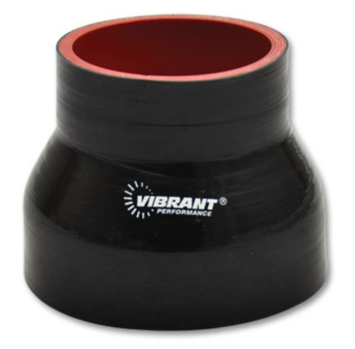 Vibrant 19744 Reducer Coupler 5.00" I.D. x 4.00" I.D. x 4.50" Long Black