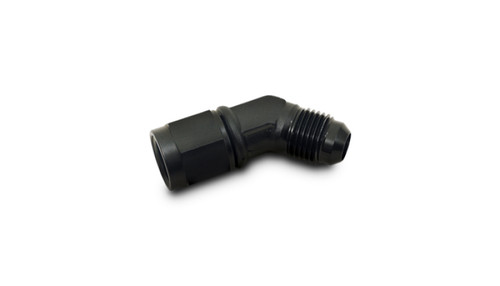 Vibrant 10775 -12AN Female to -12AN Male 45 Degree Swivel Adapter Black Anodized