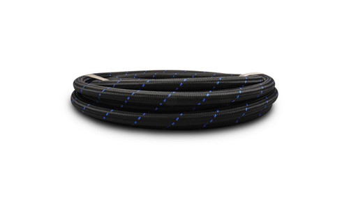 Vibrant 11970B 10ft Roll of Black/Blue Nylon Braided Flex Hose, -10AN