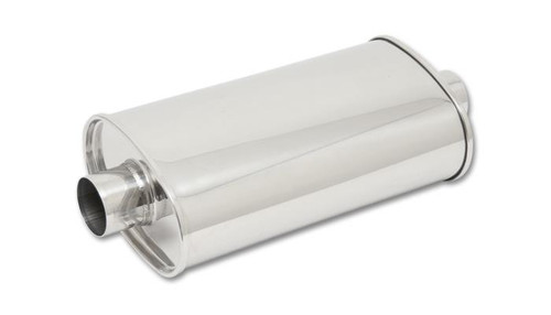 Vibrant 1101 StreetPower Oval Muffler, 2.25" inlet/outlet (Center-Center)