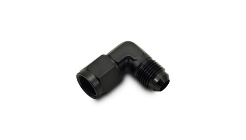 Vibrant 10786 -16AN Female to -16AN Male 90 Degree Swivel Adapter Black Anodized