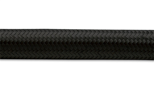 Vibrant 11984 5ft Roll of Black Nylon Braided Flex Hose, -4AN