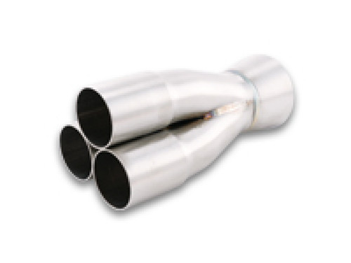 Vibrant 10330 3-1 Merge Collector 1.50" Inlet 2.50" Outlet 304 Stainless Steel