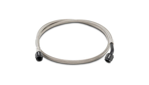 Vibrant 10278 Pre-Assembled Hose Assembly -4AN Straight to 45 Degree 36" PTFE Lined