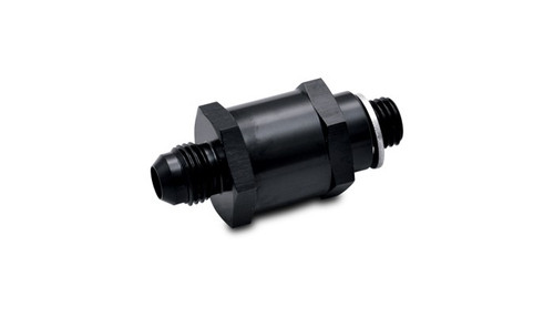 Vibrant 11199 Fuel Pump Check Valve (-8AN Male Flare to M12 x 1.5) Black Anodized