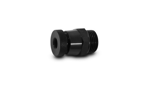 Vibrant 12679 Universal Drain Valve -6 ORB x 1/8" NPT Black Anodized